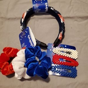 Fourth of July hair accessories NWT